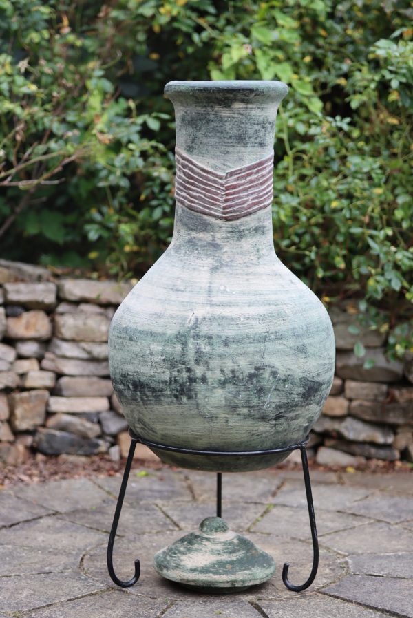 Extra-large Grey Boudicca Mexican chimenea - Image 2