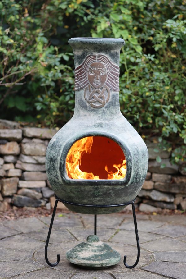 Extra-large Grey Boudicca Mexican chimenea