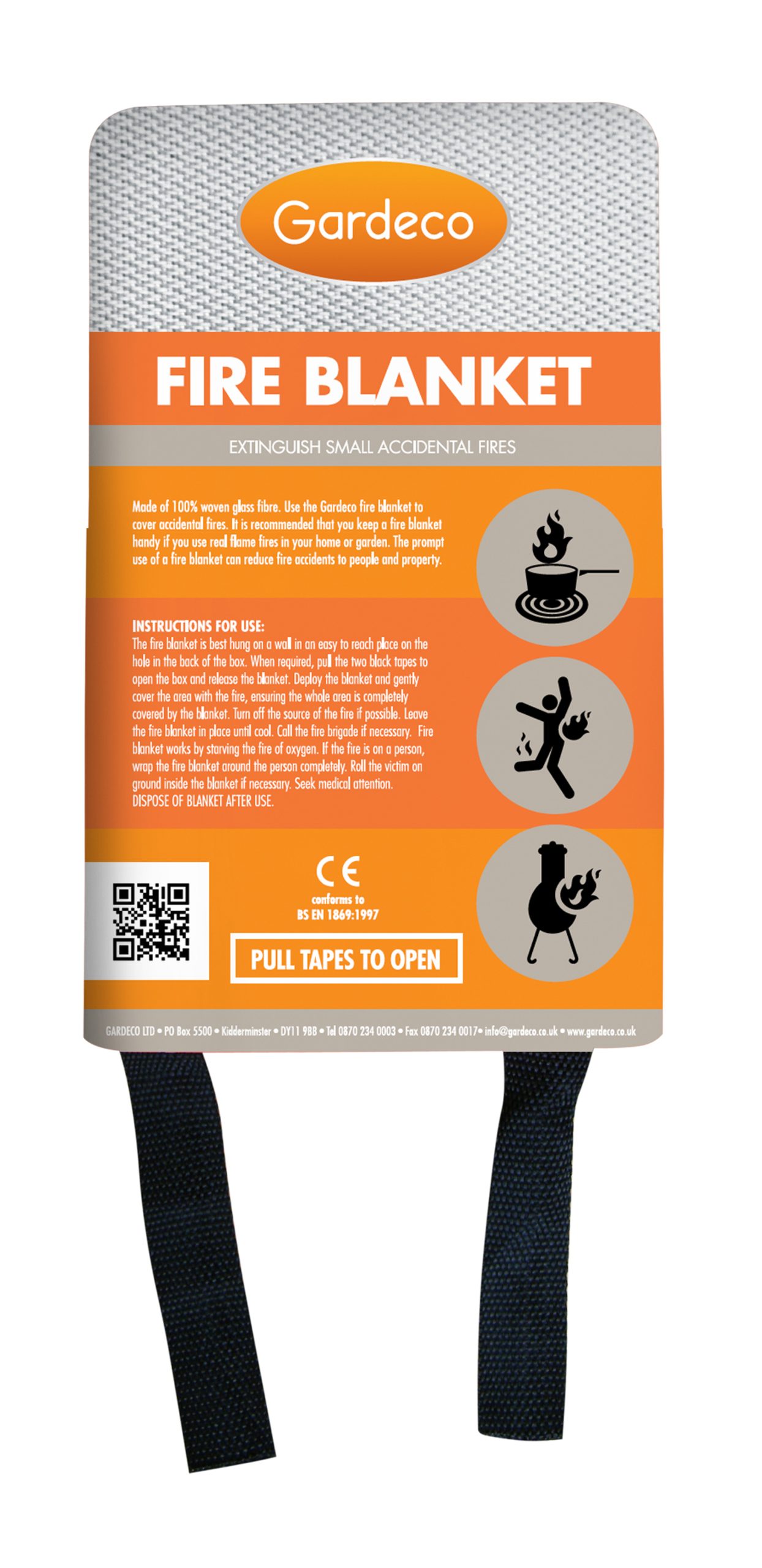 Large rectangular fire blanket